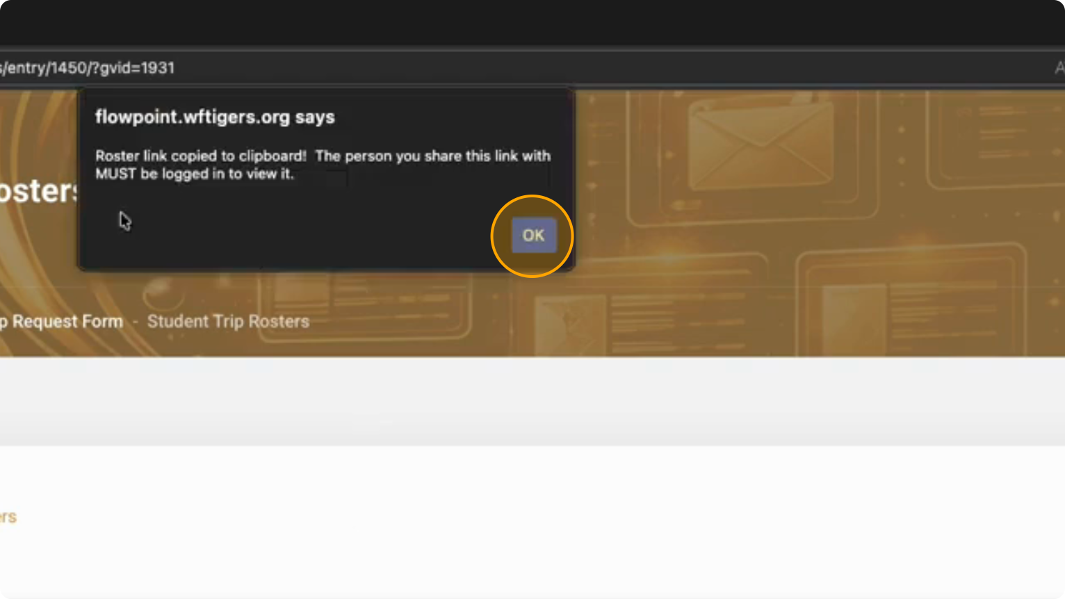 Step 8: Click the OK button You can now paste the link anywhere